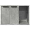 vidaXL Mueble arenero para gatos madera gris hormig&oacute;n 60x40x40 cm
