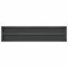 vidaXL Estantes de pared 2 uds acero inoxidable negro 100x23,5 cm