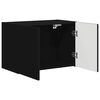 vidaXL Mueble de TV Montado en la Pared Negro 59,5 x 31 x 40 cm