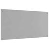 vidaXL Salpicadero de cocina Gris Claro 120 x 60 cm vidrio templado