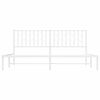 vidaXL Estructura cama sin colch&oacute;n con cabecero metal blanco 183x213cm