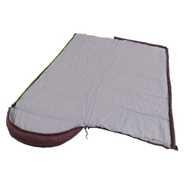 Outwell Saco de dormir Campion Lux cremallera izquierda morado