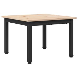 vidaXL Mesa de Caf&eacute; Natural 50 x 50 x 36 cm Madera de pino macizo