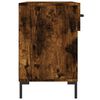 vidaXL Banco zapatero madera de ingenier&iacute;a roble ahumado 102x35x55 cm