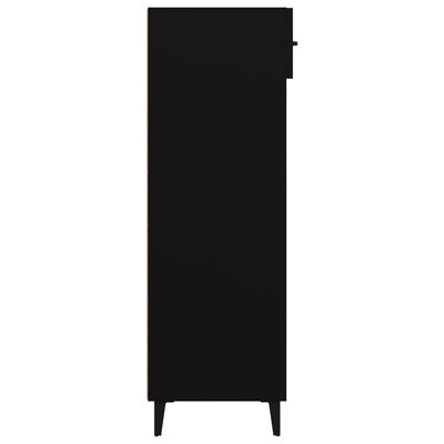 vidaXL Mueble zapatero de madera contrachapada negro 60x35x105 cm