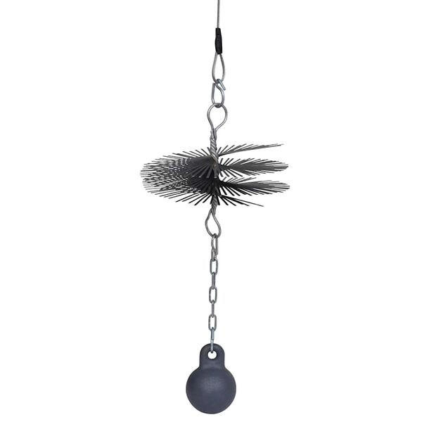 Cepillo redondo limpiador chimenea, 20 cm di&aacute;metro