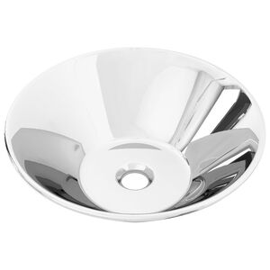 vidaXL Lavabo 42x14 cm cer&aacute;mica plateado