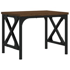 vidaXL Soporte de impresora madera ingenier&iacute;a marr&oacute;n roble 40x30x31 cm