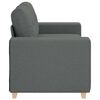 vidaXL Sof&aacute; Loveseat gris oscuro 120 cm de tela