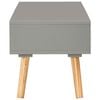 vidaXL Mueble para TV de madera maciza de pino gris 120x35x35 cm