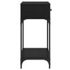 vidaXL Mesa Consola Roble negro 75 x 34.5 x 75 cm Madera contrachapada