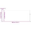 vidaXL Toldo lateral retr&aacute;ctil 120x300 cm gris