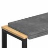 vidaXL Coj&iacute;n de banco Terciopelo de Corduroy Gris Claro