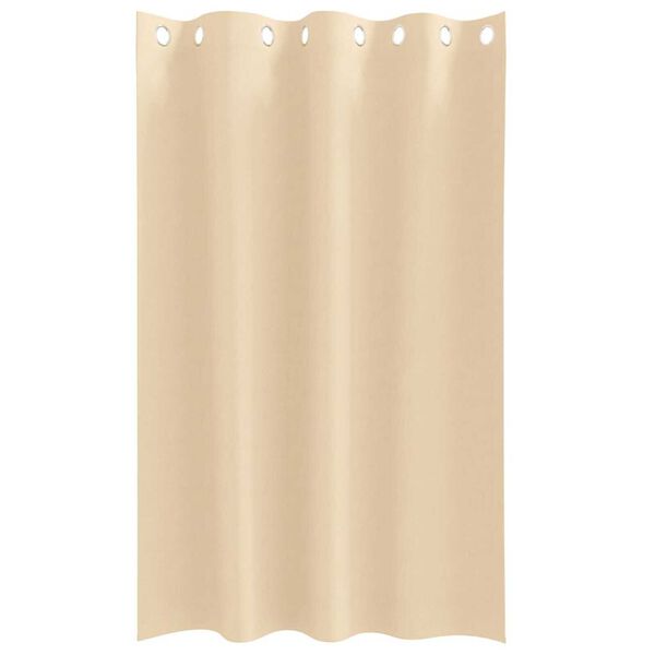vidaXL Cortinas Opacas con Anillas 2 pcs Crema 175 x 140 cm Poli&eacute;ster