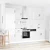 vidaXL Mueble cocina Kalmar blanco de alto brillo 7 pzas