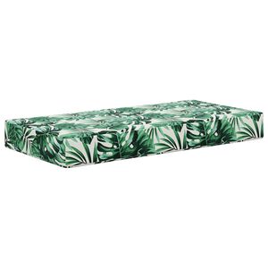 vidaXL Coj&iacute;n de asiento de exterior Hojas Tropicales 80 x 40 x 8 cm