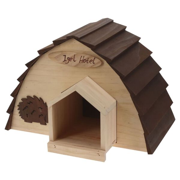 ProGarden Casa para erizos madera con corteza de &aacute;rbol 34,5x20x23,5 cm