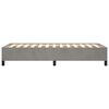 vidaXL Estructura de cama sin colch&oacute;n terciopelo gris claro 90x200 cm