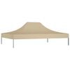 vidaXL Techo de carpa para celebraciones beige 4x3 m 270 g/m²