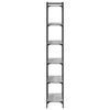 vidaXL Librer&iacute;a 6 estantes madera ingenier&iacute;a gris Sonoma 80x30x188 cm