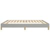vidaXL Estructura de cama sin colch&oacute;n gris claro 180x200cm king tela