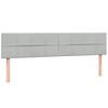 vidaXL Cama box spring con colchones terciopelo gris claro 180x210 cm