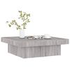 vidaXL Mesa de centro madera contrachapada gris Sonoma 90x90x28 cm