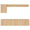 vidaXL Muebles de TV de pared 5 pzas madera de ingenier&iacute;a roble Sonoma