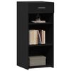 vidaXL Aparador de madera de ingenier&iacute;a negro 40x42,5x93 cm