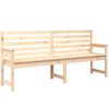 vidaXL Banco de jard&iacute;n madera maciza de pino 203,5x48x91,5 cm