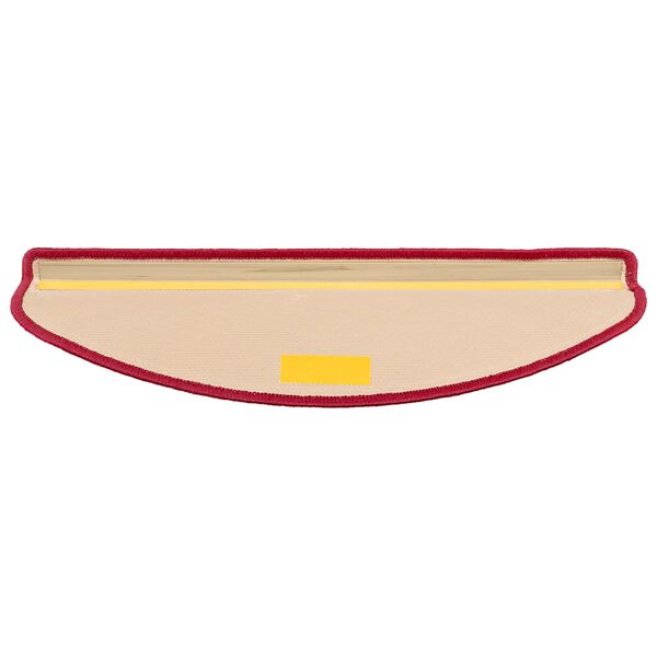 vidaXL Alfombrillas de escalera autoadhesivas 5 uds rojo 65x21x4 cm