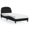 vidaXL Estructura de cama Viana con LED sin colch&oacute;n negro 90x200 cm