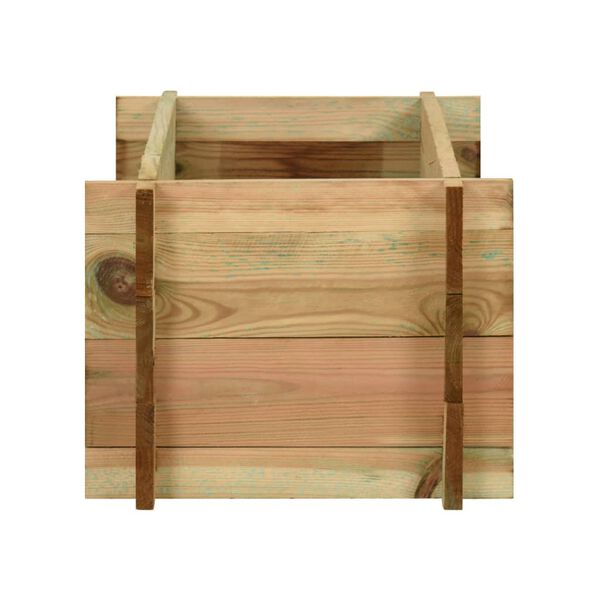 vidaXL Jardinera de verduras madera pino impregnada 80 cm