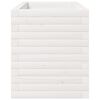 vidaXL Jardinera madera maciza de pino blanco 90x40x49,5 cm