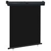 vidaXL Toldo lateral de balc&oacute;n negro 145x250 cm