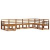 vidaXL Conjunto de sof&aacute;s de exterior 8 pcs Natural