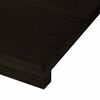 vidaXL Pelda&ntilde;os de escalera 2 uds madera maciza roble marr&oacute;n oscuro