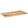 vidaXL Tablero de mesa rectangular madera maciza mango 120x70x2,5 cm