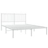 vidaXL Estructura cama sin colchón con cabecero metal blanco 140x200cm