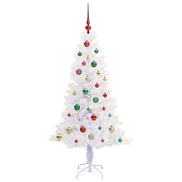 vidaXL &Aacute;rbol de Navidad artificial con 150 LED 150 cm PVC y Acero