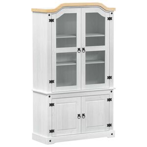 vidaXL Armario de Exhibici&oacute;n 103.5 x 42 x 180 cm Madera de pino macizo