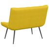 vidaXL Banco de terciopelo amarillo 110x74x84 cm