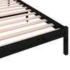 vidaXL Estructura de cama sin colchón madera de pino negro 90x200 cm