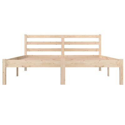 vidaXL Estructura de cama de madera maciza de pino 140x190 cm