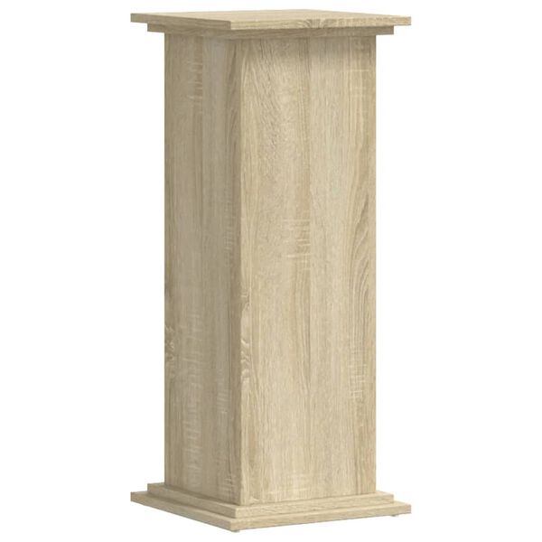 vidaXL Soportes de plantas madera ingenier&iacute;a roble Sonoma 33x33x80 cm