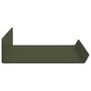vidaXL Estante flotante 2 pcs Verde Oliva 40 x 8,5 x 2,5 cm Acero