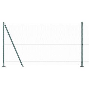 vidaXL Valla hexagonal con base de concreto 10 x 1,2 m Verde Malla