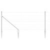 vidaXL Valla de alambre soldado con picos 50 x 1 m Acero Galvanizado