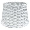 vidaXL Pantalla para l&aacute;mpara de techo mimbre blanco &Oslash;40x26 cm