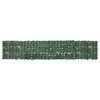 vidaXL Toldo para balc&oacute;n con hojas verde oscuro 400x75 cm